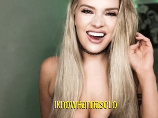 Iknowhannasolo